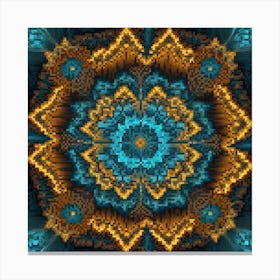 Fractal Patterns art print 9... Canvas Print