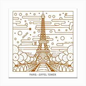 Paris - Eiffel Tower Canvas Print