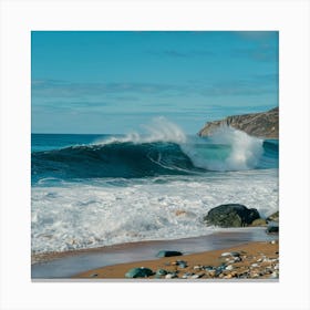 Beach waves Canvas Print