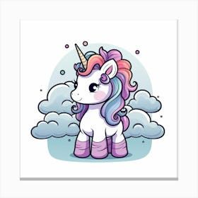 Cute Unicorn 300 Canvas Print