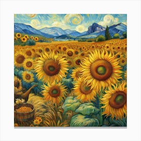 Sunflowers, Vincent van Gogh Canvas Print