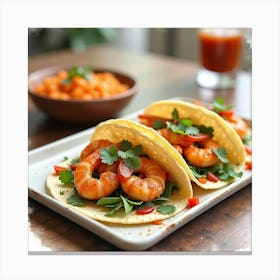 Shrimp Tacos Canvas Print