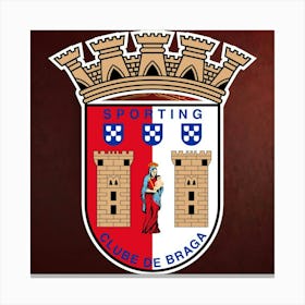 S.C. Braga Logo Wall Art 2 Canvas Print