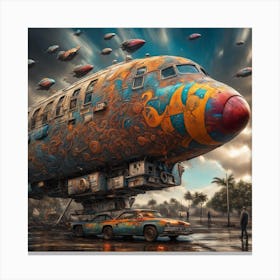 Aliens In The Sky Canvas Print