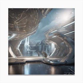 Futuristic Interior 1 Canvas Print