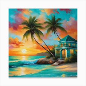 House On The Beach 13 Canvas Print