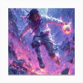 Girl With A Ball Canvas Print