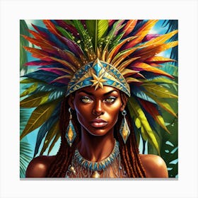 African American Woman Canvas Print