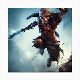 Warrior With A Sword Canvas Print