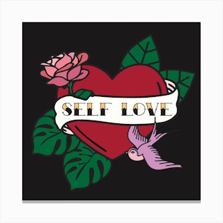 Self Love Square Canvas Print