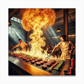 Sovereign Flame Live Flame Performance Canvas Print