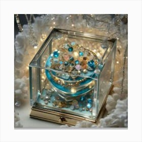 Blue Glass Box Canvas Print