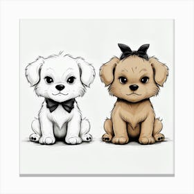 Cute Puppy Canvas Print