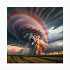 Rainbow Funnel Cloud Canvas Print