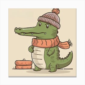 Crocodile Canvas Print