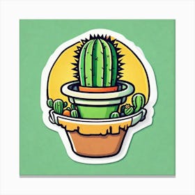 Cactus Sticker 1 Canvas Print