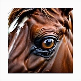 Eye Of A Horse 23 Canvas Print