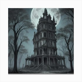 Haunted House 2 Canvas Print