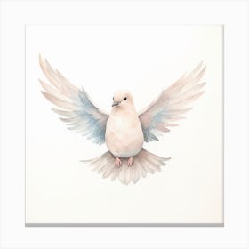 Dove Watercolor Painting Canvas Print