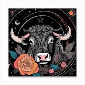 Zodiac Taurus Canvas Print