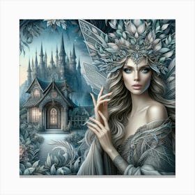 Fairy In A Cottage Canvas Print