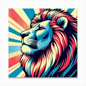 Pop Lion Canvas Print