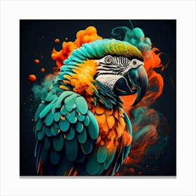 Colorful Parrot 5 Canvas Print