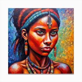 African Woman Canvas Print