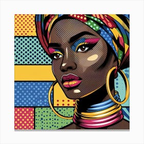 Zenande Pop African Woman Canvas Print