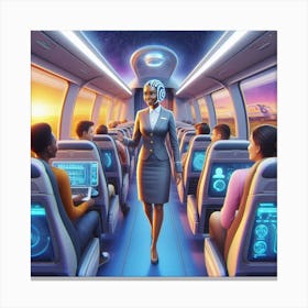 Futuristic Train 11 Canvas Print