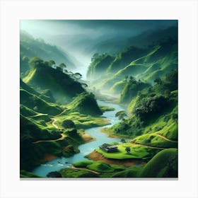 Sri Lankan Landscape Canvas Print