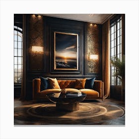Luxury Living Room 2 Canvas Print