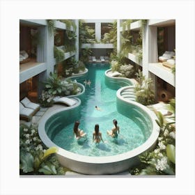 Swimming Pool Canvas Print