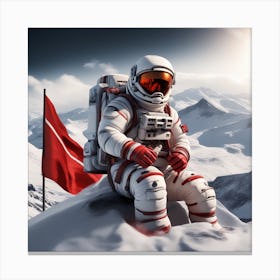 Astronaut In Space 13 Canvas Print