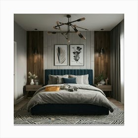 Modern Bedroom Canvas Print