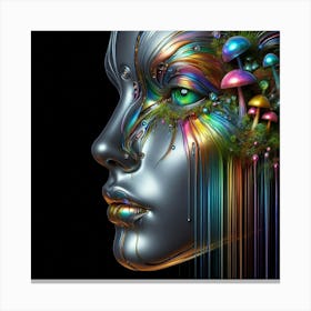 Psychedelic Face 1 Canvas Print