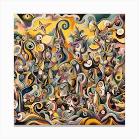 Abstract Painting Canvas Print