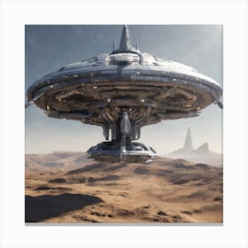 Alien Spaceship 9 Canvas Print