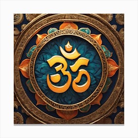 Om Symbol Canvas Print