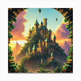 The castle in seicle 15 1 Canvas Print