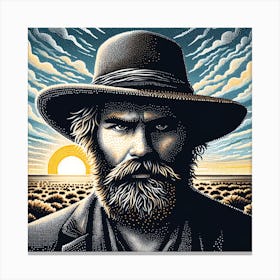 Old Man In The Hat Canvas Print