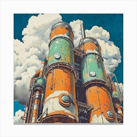 Industrial Skyline Canvas Print