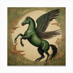 Leonardo Vision Xl I Want A Painting About Winged Horses They 0 Canvas Print