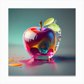 Abstract Apple Canvas Print