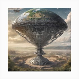 Futuristic City 29 Canvas Print