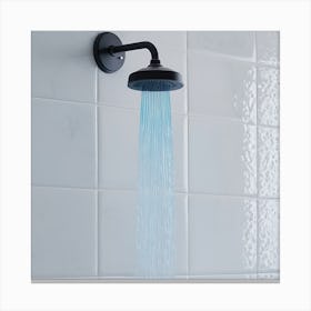 Blue Shower Head 1 Canvas Print