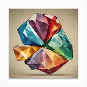 Colorful Diamonds Canvas Print