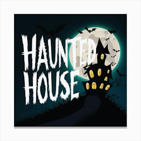 Happy halloween Illustration Spooky Horror devi background6 (6) Canvas Print