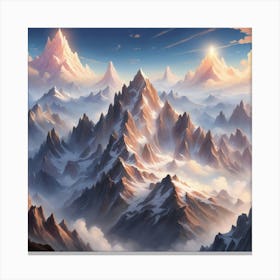 Mountain Range Canvas Print