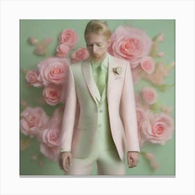 Roses And Suits Canvas Print